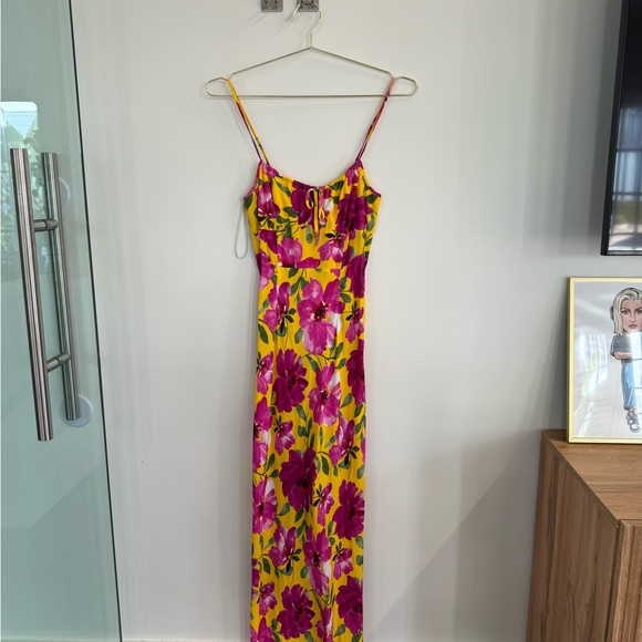 Favorite Daughter Dresses & Skirts - FAVORITE DAUGHTER Floral Yellow and Pink Dress - perfect for spring and summer!